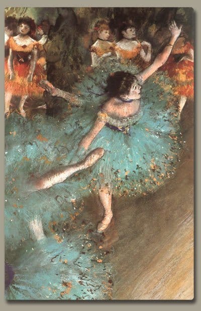 Ballerina Verde - Tela cm. 64x36