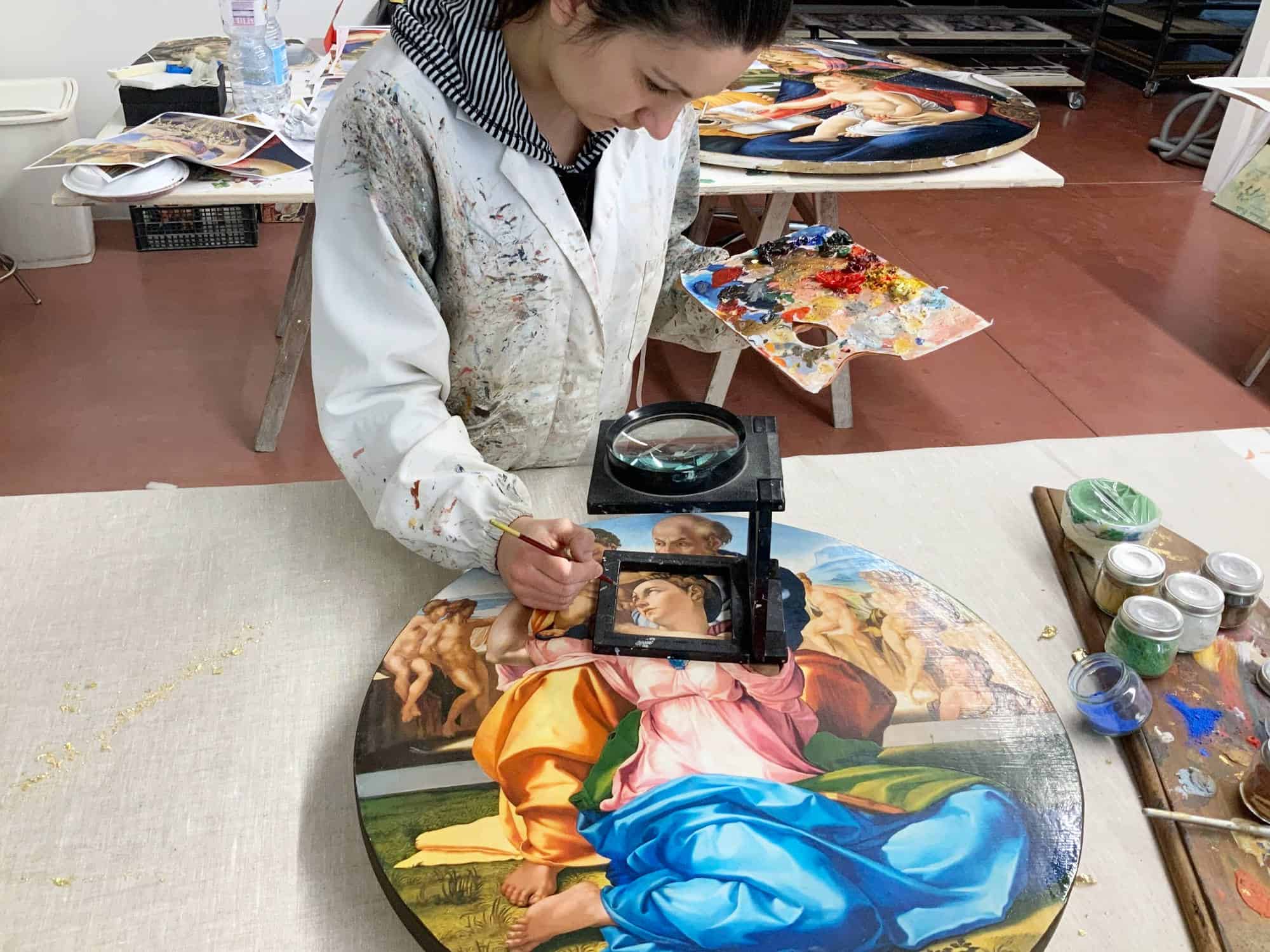 038 Tondo Doni ritocco lente