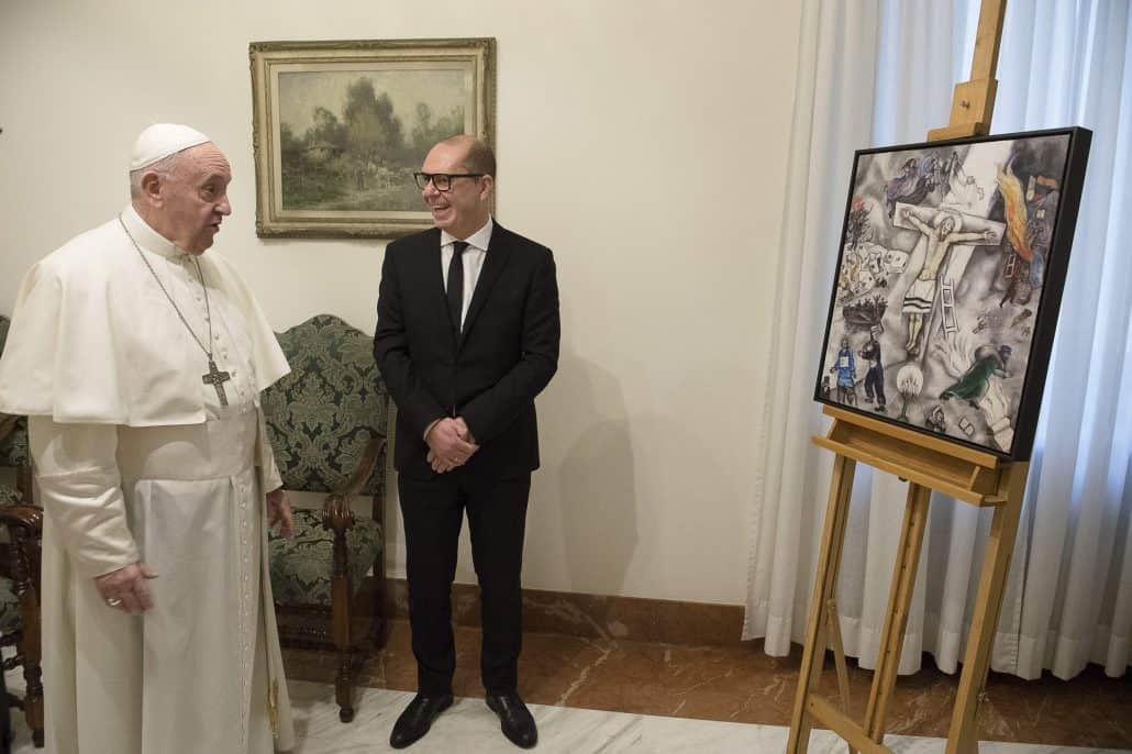 Chagall "torna" per Papa Francesco