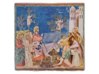 Entrata a Gerusalemme affresco