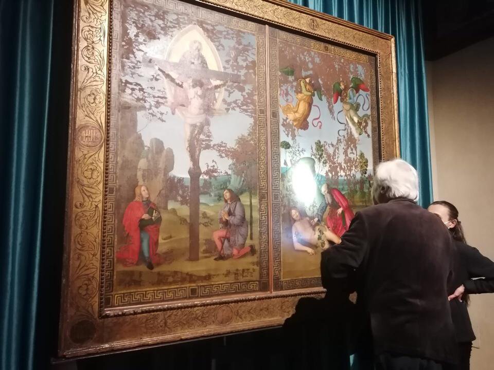 Sgarbi in visita alla Mostra “Raffaello Giovane” a Città di Castello: ad attenderlo anche la Bottega Tifernate